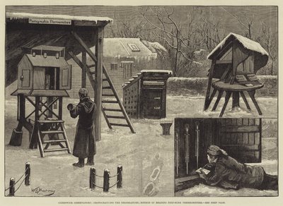 Observatoire de Greenwich, photographie de la température; méthode de lecture des thermomètres profondément enfoncés - William Bazett Murray